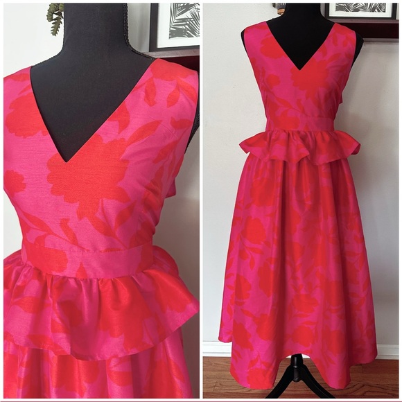 ♠️Kate Spade ♠️ Pink and Red Sleeveless Dress - Picture 2 of 5